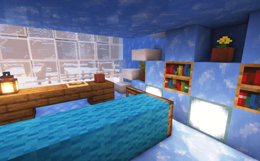 アイスキューブハウスリビング後ろから